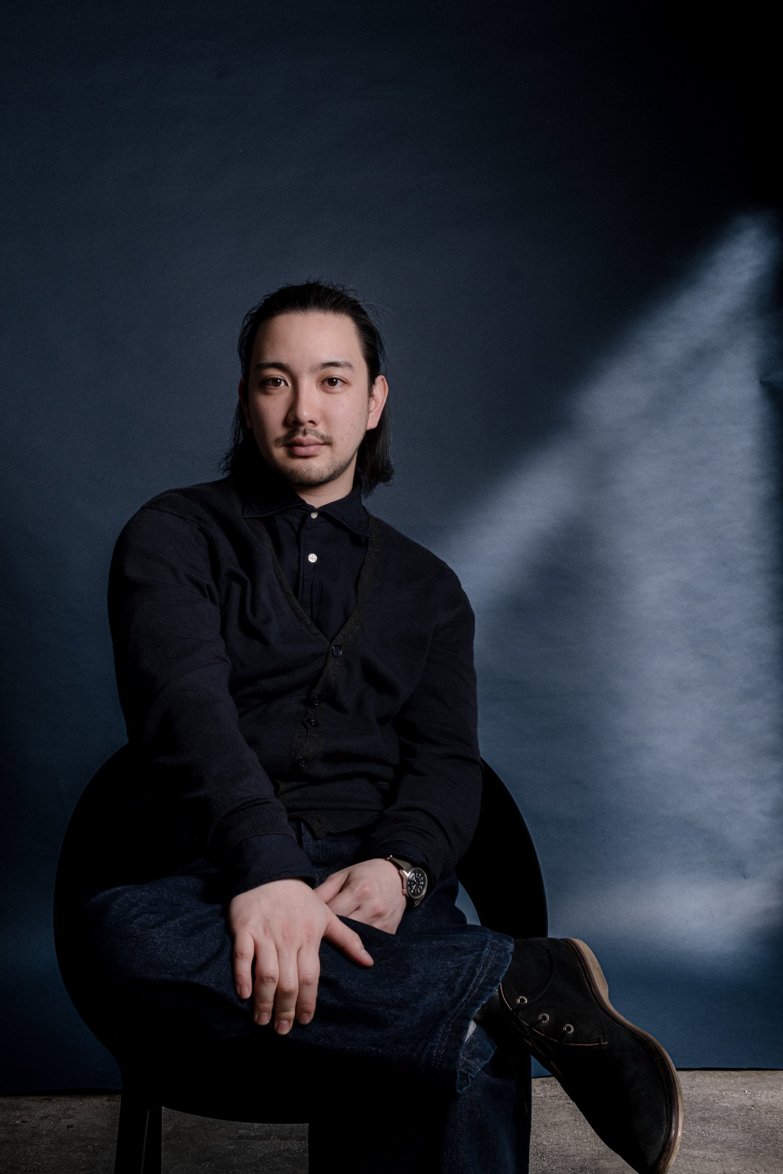 Studio Portrait of Japanese Man